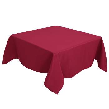 PiccoCasa Square Wedding Picnic Wrinkle Dining Table Cover 1Pc
