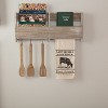 Sawyer Mill Charcoal Cow Muslin Unbleached Natural Tea Towel 19x28 - 4 of 4