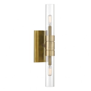 Norwell Lighting Rohe 2 - Light Sconce in  Oxidized Brass - 1 of 1