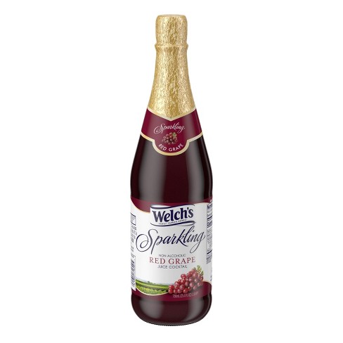 Welch's Sparkling Red Grape Juice - 25.4 Fl Oz Glass Bottles : Target