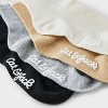 Toddler 6pk Striped Neutral Varsity Crew Socks - Cat & Jack™ - image 3 of 3