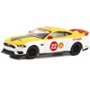 2022 Ford Mustang Mach 1 #22 Yellow & White "Shell Racing" "Shell Oil Special Ed" Series 1 1/64 Diecast Model Car by Greenlight - 2 of 3