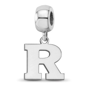 Black Bow Jewelry Sterling Silver Rutgers Scarlet Knights NCAA Bead Charm - 1 of 4