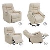 CENGHU Leather Power Motion Recliner Chair with Lift, Heating & Massage Function, Comfy Modern Adult Accent Armchairs, Sofa Chair for Living Room - 3 of 4