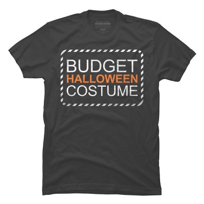 Men's Design By Humans Budget Halloween By rock3tman T-Shirt