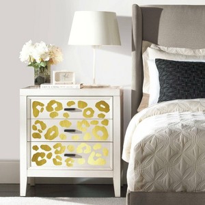 Foil Leopard Spot Peel and Stick Wall Decal Gold - RoomMates - 1 of 3