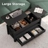 Greenstell Lift Top Coffee Table with Storage Drawers & Hidden Compartment, Multifunctional Living Room Table with Adjustable Height & Shelf - 3 of 4