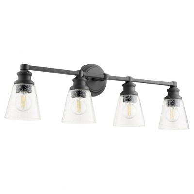 Quorum Lighting Dunbar 4-Light Noir Glass Vanity