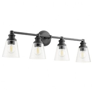 Quorum Lighting Dunbar 4-Light Noir Glass Vanity - 1 of 1