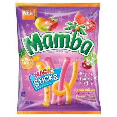 Mamba Magic Sticks-Chewy Fruity Candy Sticks 6.3 oz