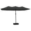 Garden Parasol Anthracite Polyester, Powder-Coated Iron  vidaXL - 2 of 4