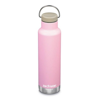 pink reusable stainless steel water bottle – nellamoon candles