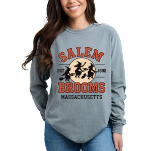 Simply Sage Market Salem Brooms Massachusetts Garment Dyed Long Sleeve - 1 of 4
