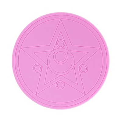 Sailor Moon Pink Ceramic Mug with Plastic Lid, 16 oz