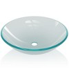 vidaXL Basin Tempered Glass 16.5 in. Frosted - 3 of 4