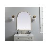 Elegant Lighting Metal Frame Arch Mirror 27x36 Inch in Brass - 2 of 4