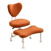 TopComfy Task and Office Chair Ergonomic Cross Legged Lumbar Support Height Adjustable Seat Cushion for Office Work Study, Orange, - 2 of 4