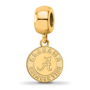 Black Bow Jewelry 14k Yellow Gold Plated Sterling Silver Alabama Crimson Tide NCAA Bead Charm - 1 of 4