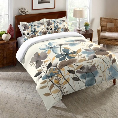 Greige Florals King Comforter