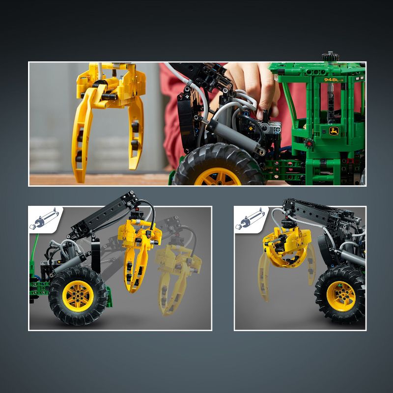 LEGO Technic LEGO Technic John Deere 948L-II Skidder Tractor Toy 42157, 5 of 8
