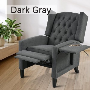 Hrinhom 27.1"W Adjustable Backrest Recliner Chair and USB Port - 1 of 4