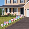 Big Dot of Happiness Scoop Up the Fun - Ice Cream Cone - Lawn Decorations - Outdoor Sprinkles Party Yard Decorations - 10 Piece - 3 of 4