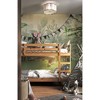 Barnes and Ivy Modern Swing Arm Wall Lamp Antique Brass Plug-In Light Fixture Woven Seagrass Drum Shade Bedroom Bedside Reading - 4 of 4