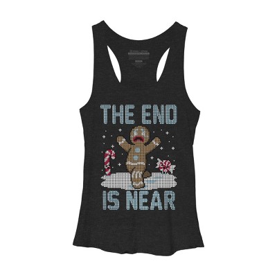 Women's Design By Humans Christmas Is Near! By Raffiti Racerback Tank Top