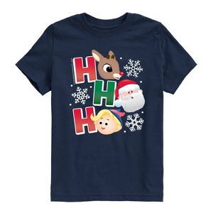 Boys' - Rudolph - Rudolph Ho Ho Ho Short Sleeve Graphic T-Shirt - 1 of 4