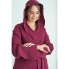SUSSEXHOME 100% Cotton Muslin Robe – Lightweight Bathrobe for Women and Men - 3 of 4