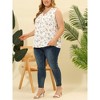 Agnes Orinda Women's Plus Size Spring Outfits Casual Floral Sleeveless Tank Tops - 2 of 4