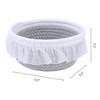 REGALWOVEN Odorless Cotton Rope Handcrafted Compact Size Multiple Use Open Storage Bins 1 Pc - 3 of 4