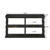 59.8"W Console Table with 3-Tier Open Storage Shelves and Turned Twist Column Effect Support Legs, Narrow Sofa Entry Table - ModernLuxe - 3 of 4