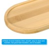 Unique Bargains Oval Bamboo Wood Saucer Plant Tray Saucer - 3 of 4