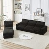 KTMBDW 126" Sectional Couches for Living Room, L Shaped Couch, 4-Seat Sofa Set with Corduroy Fabric for Home Furniture - 4 of 4