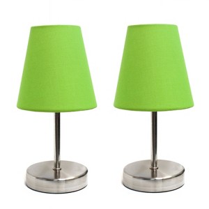Creekwood Home 10.5" Iconic Mini Sand Nickel Table Lamp - 1 of 4