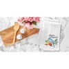 C&F Home "Spread Happiness" Spring Chickadee Bird w/ Floral Flowers Theme Kitchen Dishtowel - 2 of 4