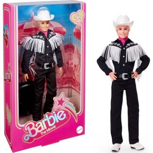 Barbie The Movie Collectible Ken Doll Wearing Black and White Western Outfit (Target Exclusive) - 1 of 4