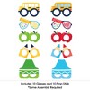 Big Dot of Happiness School Supplies Glasses and Masks - Paper Card Stock Kids Classroom Photo Booth Props Kit - 10 Count - 3 of 4