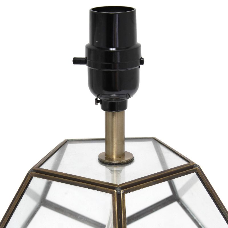 Glass and Brass Sphere Table Lamp - Elegant Designs, 5 of 10