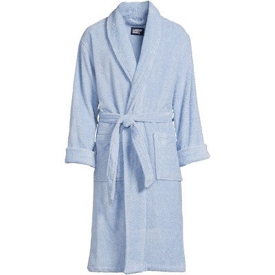 Soft Blue Haze Cotton Terry Cloth Bathrobe, 2XL