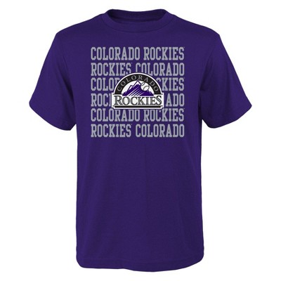 MLB Colorado Rockies Men's Long Sleeve Core T-Shirt - S