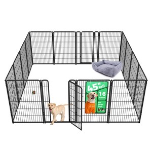 FXW Homeplus Indoor Dog Playpen - Stress-Free and Safe Play,Panels for Puppy and Small Dogs, Black│Patented - 1 of 4