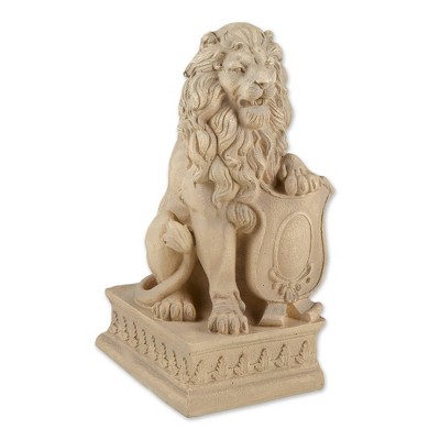 12.25" Polyresin Lion Statue Gray - Zingz & Thingz