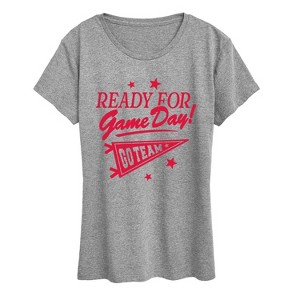 Women's - Instant Message - Ready For Game Day Short Sleeve Graphic T-Shirt - 1 of 4