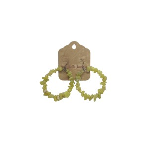 Michelle Marie Boutique's Gemstone Hoop Earrings with Sterling Silver Ear Wires - 1 of 4