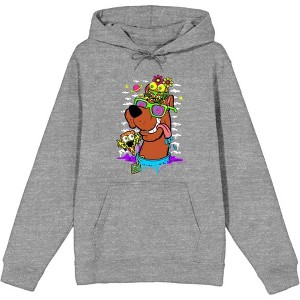 Scooby-Doo Dog With Shades Adult Long Sleeve Hoodie - 1 of 2