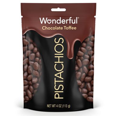 Wonderful No Shell Chocolate Toffee Pistachio Nuts - 4oz