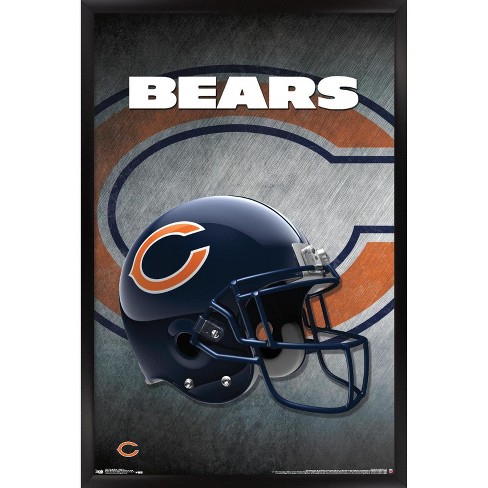 Trends International Nfl Chicago Bears - Helmet 16 Framed Wall Poster  Prints : Target