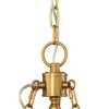 Stiffel Hartley 28"W Antique Gold 6-Light Chandelier with Black Shade - 3 of 4
